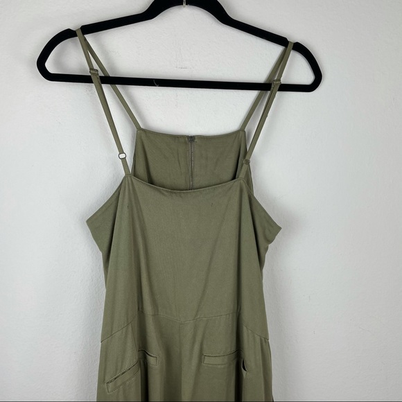 Soho New York Company Olive Green Rayon Jumpsuit M - Picture 7 of 16